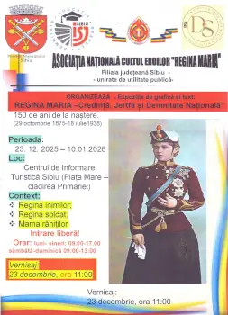 Expoziție Regina Maria la Sibiu – 150 de ani de la naștere
