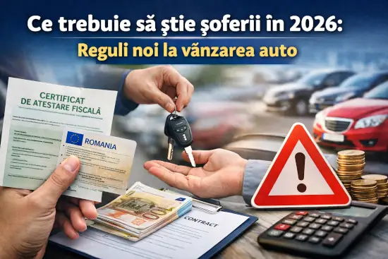 Ce trebuie să știe șoferii în 2026: reguli noi la vânzarea auto