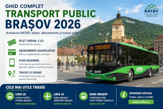 Ghid transport public Brașov 2026: bilete , trasee și abonamente