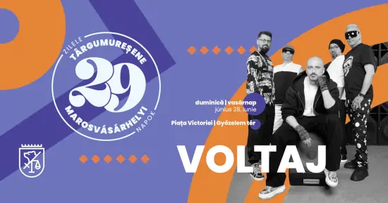 Voltaj la Zilele Târgumureșene 2026 – concert gratuit pe 28 iunie