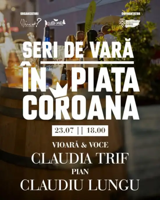 Muzică live în Piața Coroana și pe Strada Turnului la Sibiu